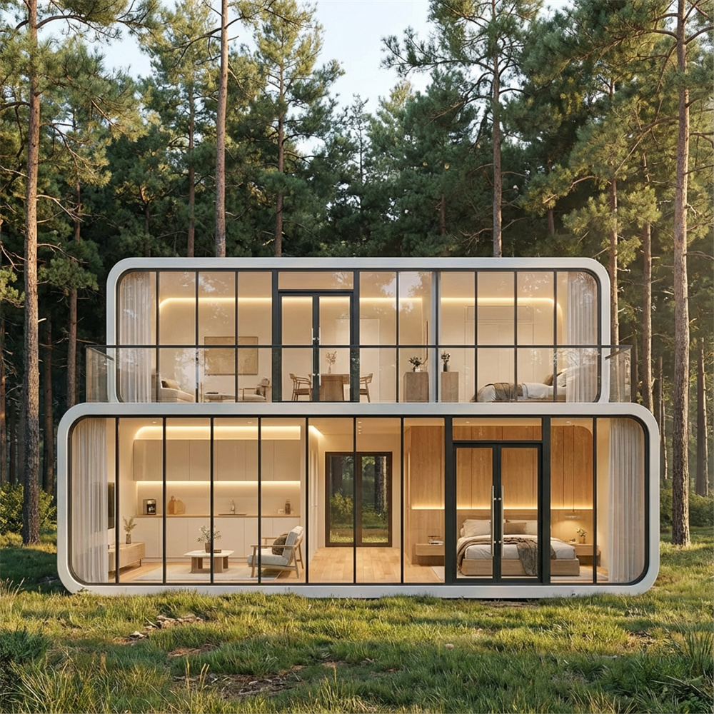 Capsule de pomme insonorisée et ventilée empilable directement