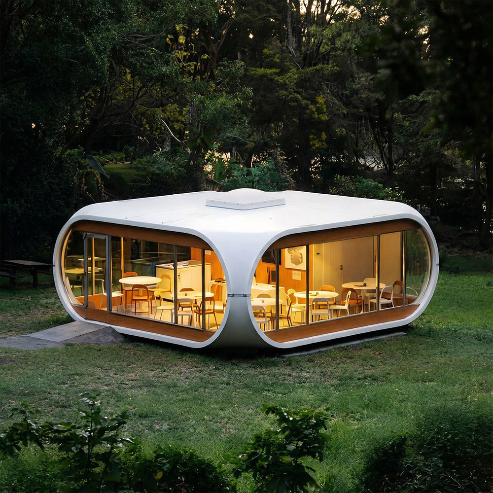 Capsule de cabine Apple détachable monocouche de forme irrégulière