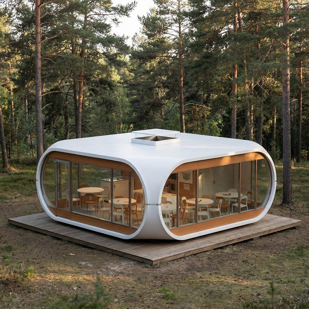 Capsule de cabine Apple détachable monocouche de forme irrégulière
