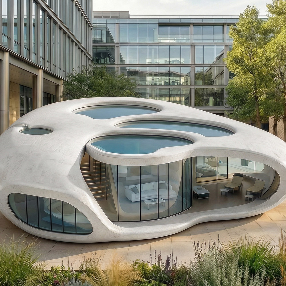Capsule de cabine Apple détachable monocouche de forme irrégulière