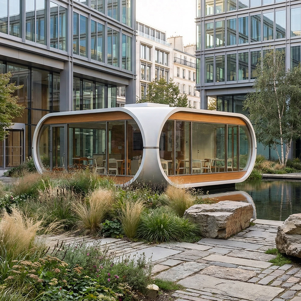 Capsule de cabine Apple détachable monocouche de forme irrégulière