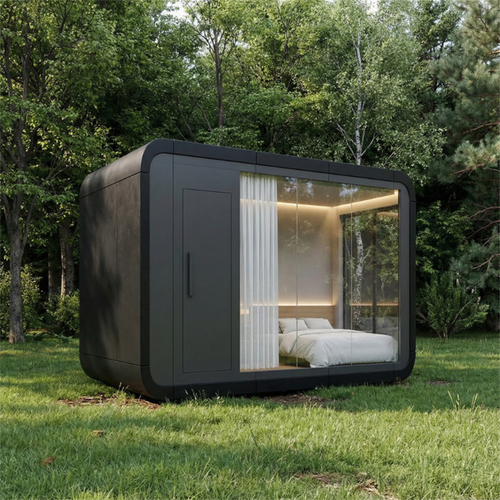 Résidence mobile insonorisée avec mini capsule spatiale