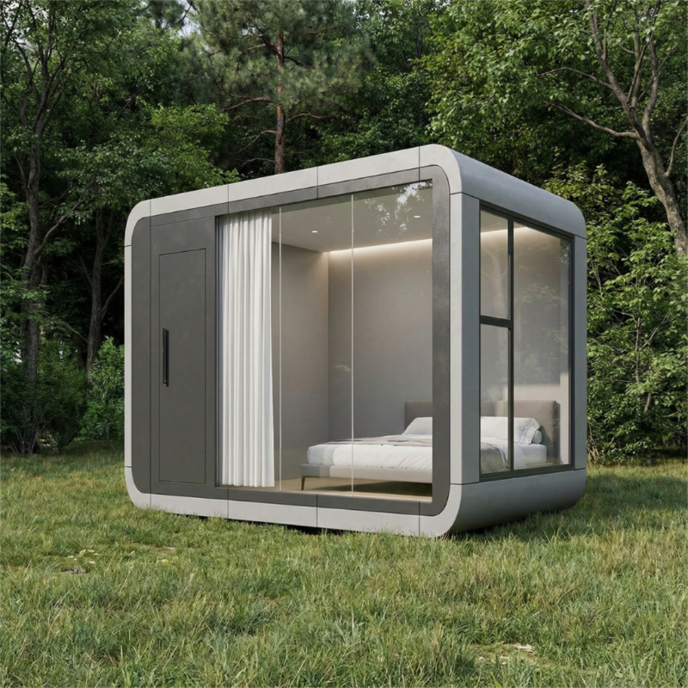 Résidence mobile insonorisée avec mini capsule spatiale