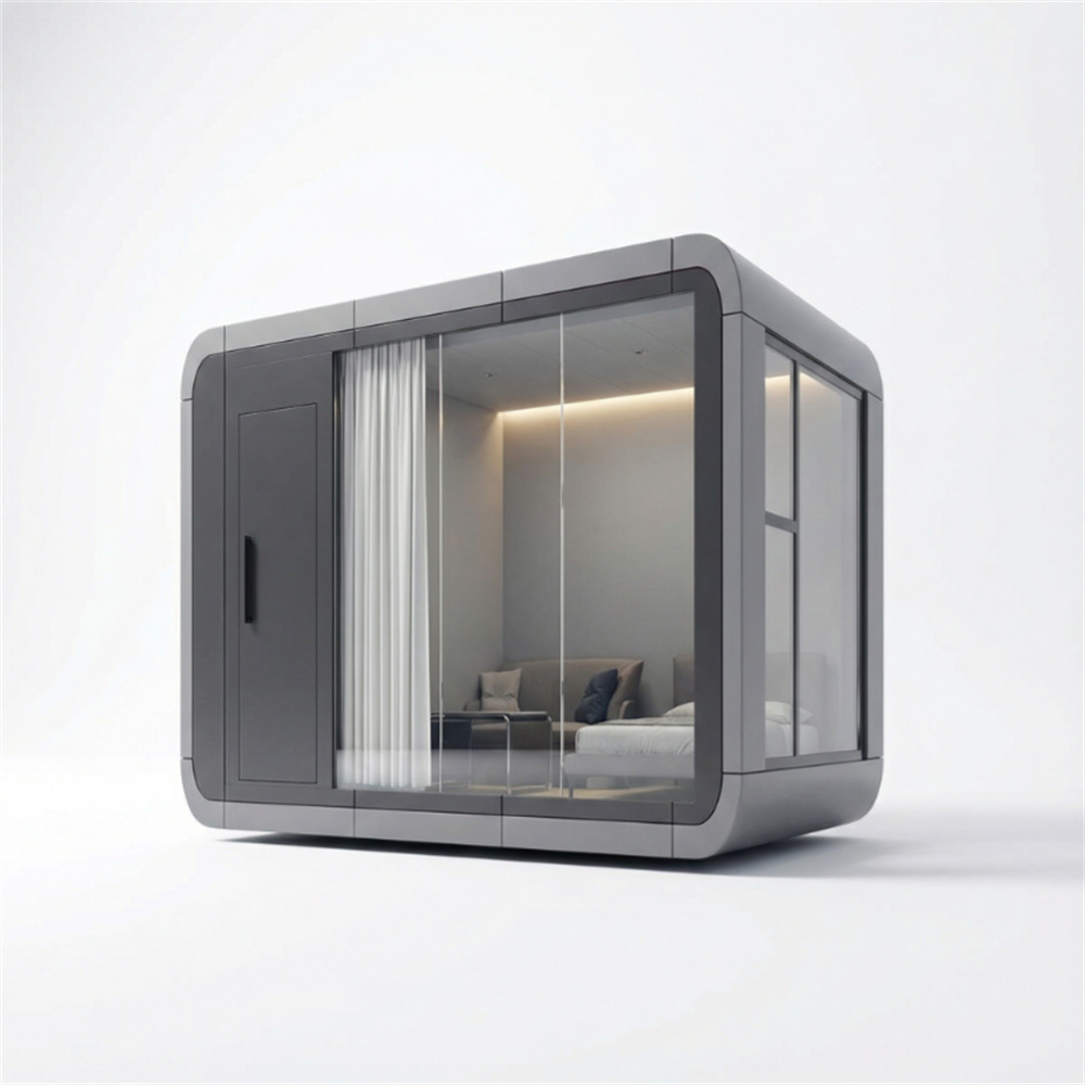 Résidence mobile insonorisée avec mini capsule spatiale