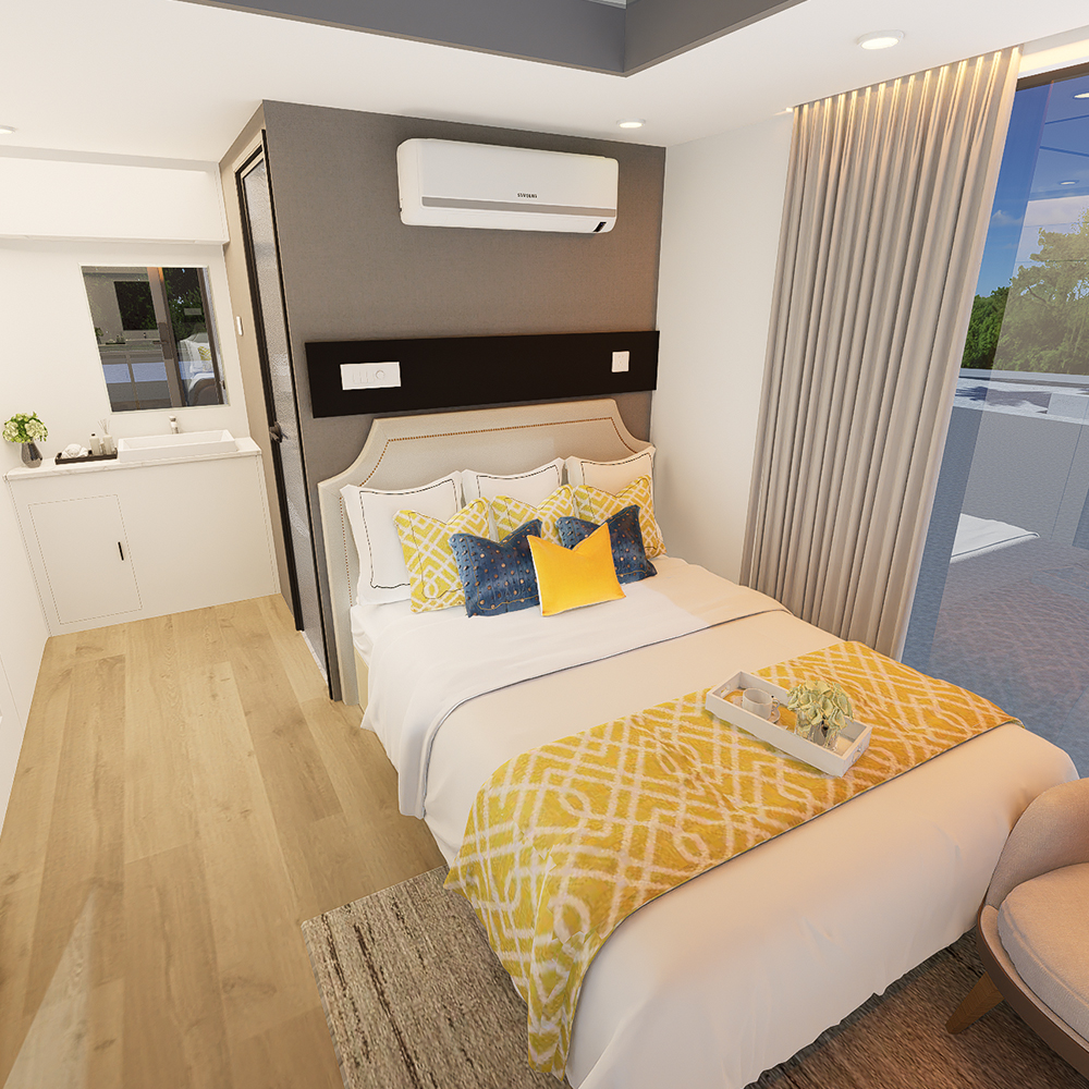Maison capsule modulaire préfabriquée standard S1