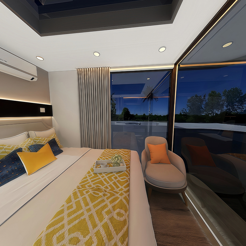 Maison capsule modulaire préfabriquée standard S1