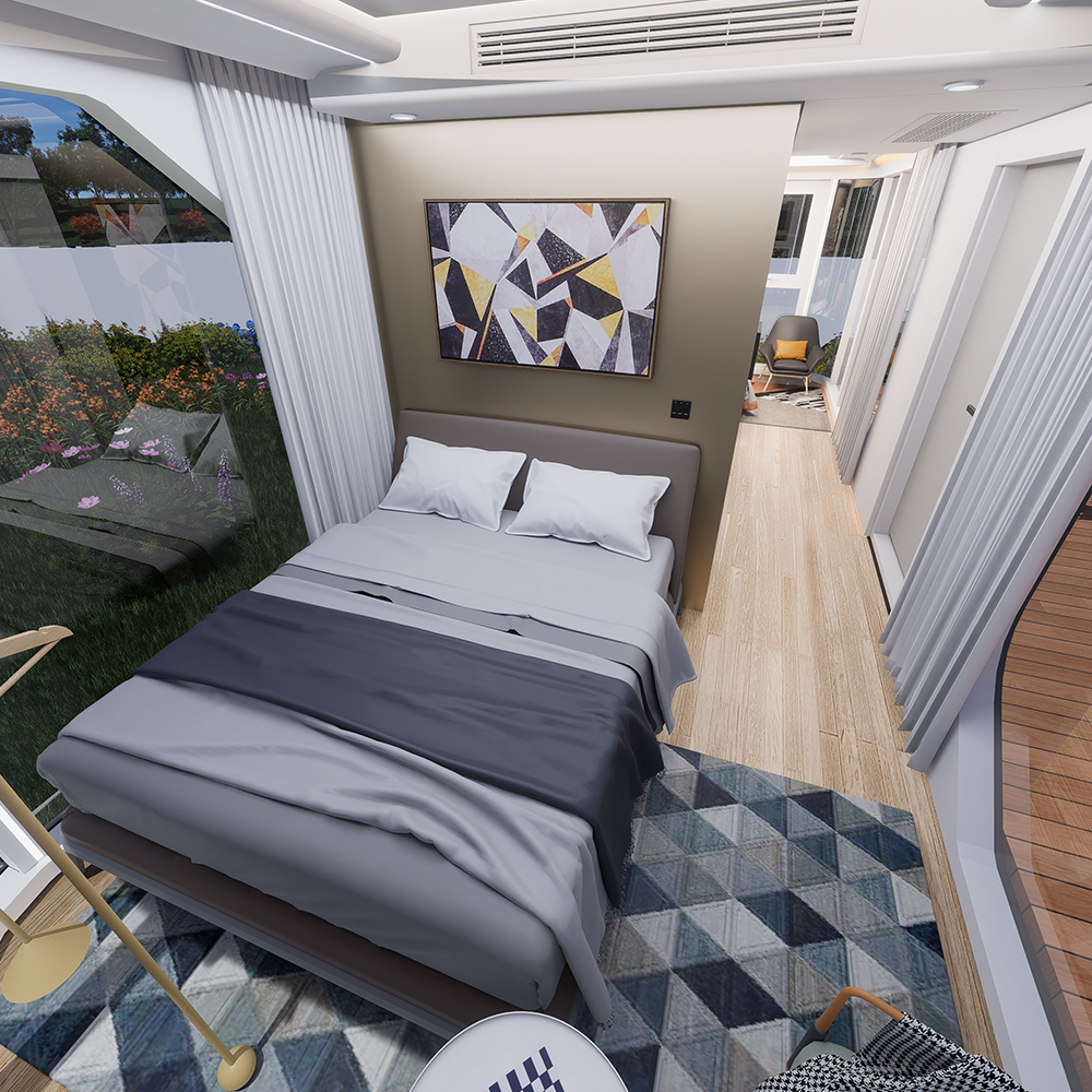 Maisons capsules modulaires panoramiques S3-2