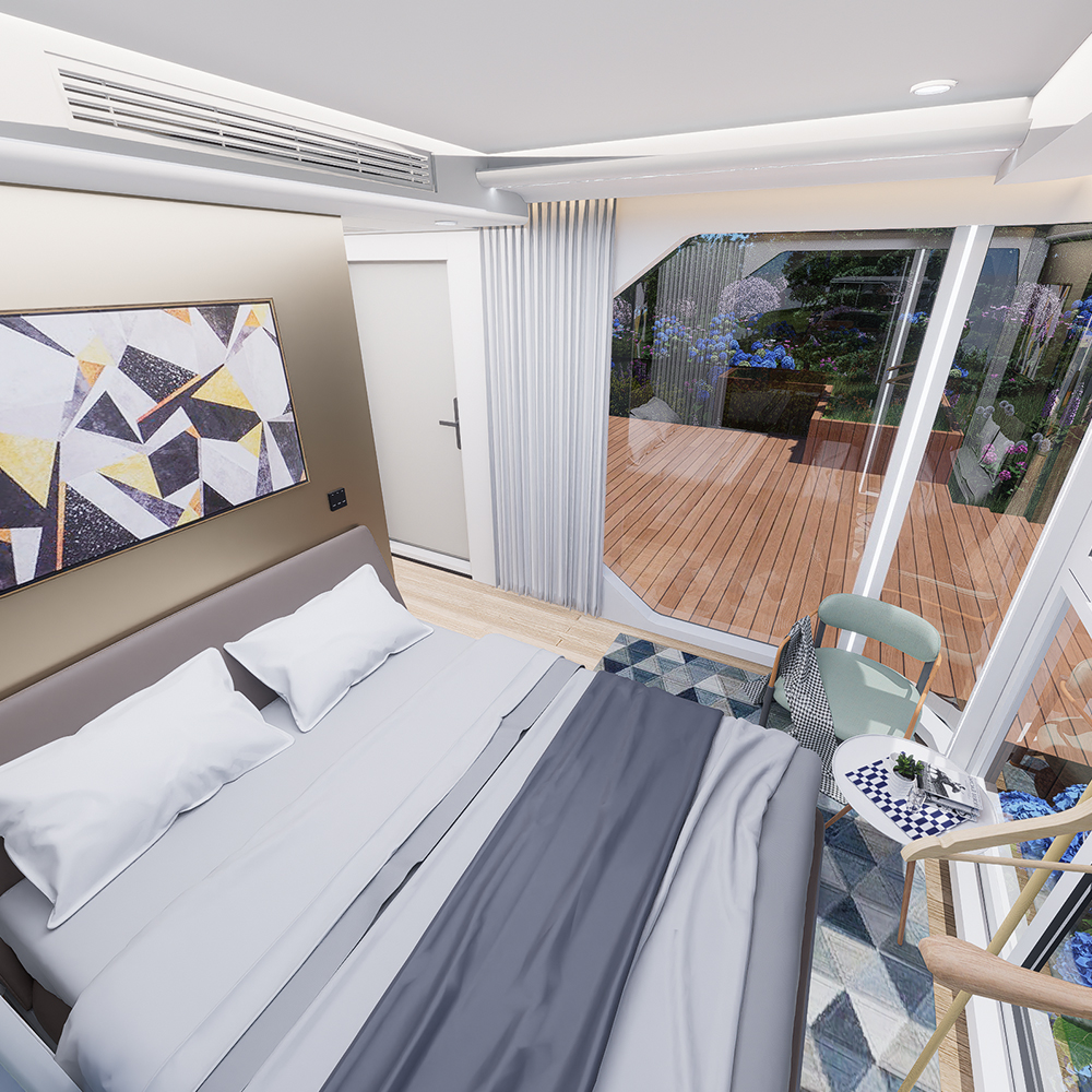 Maisons capsules modulaires panoramiques S3-2