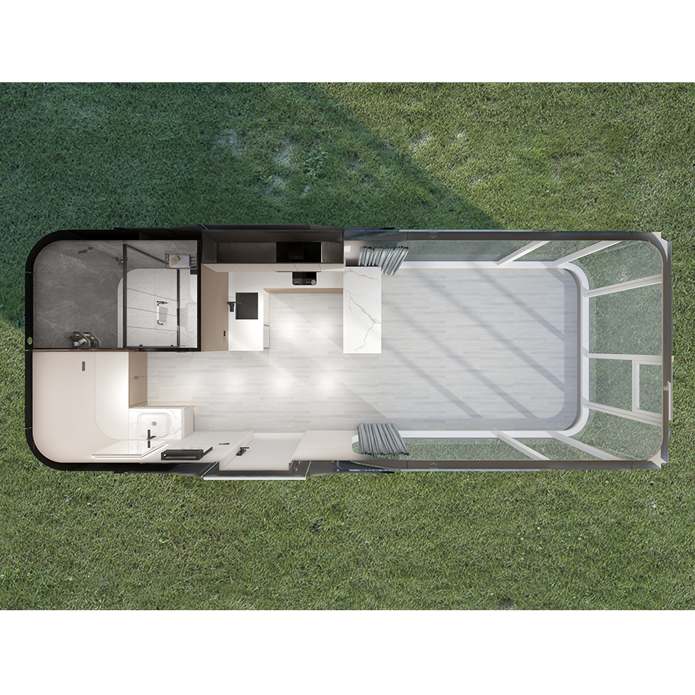 Maison de capsule fermée mobile préfabriquée S3