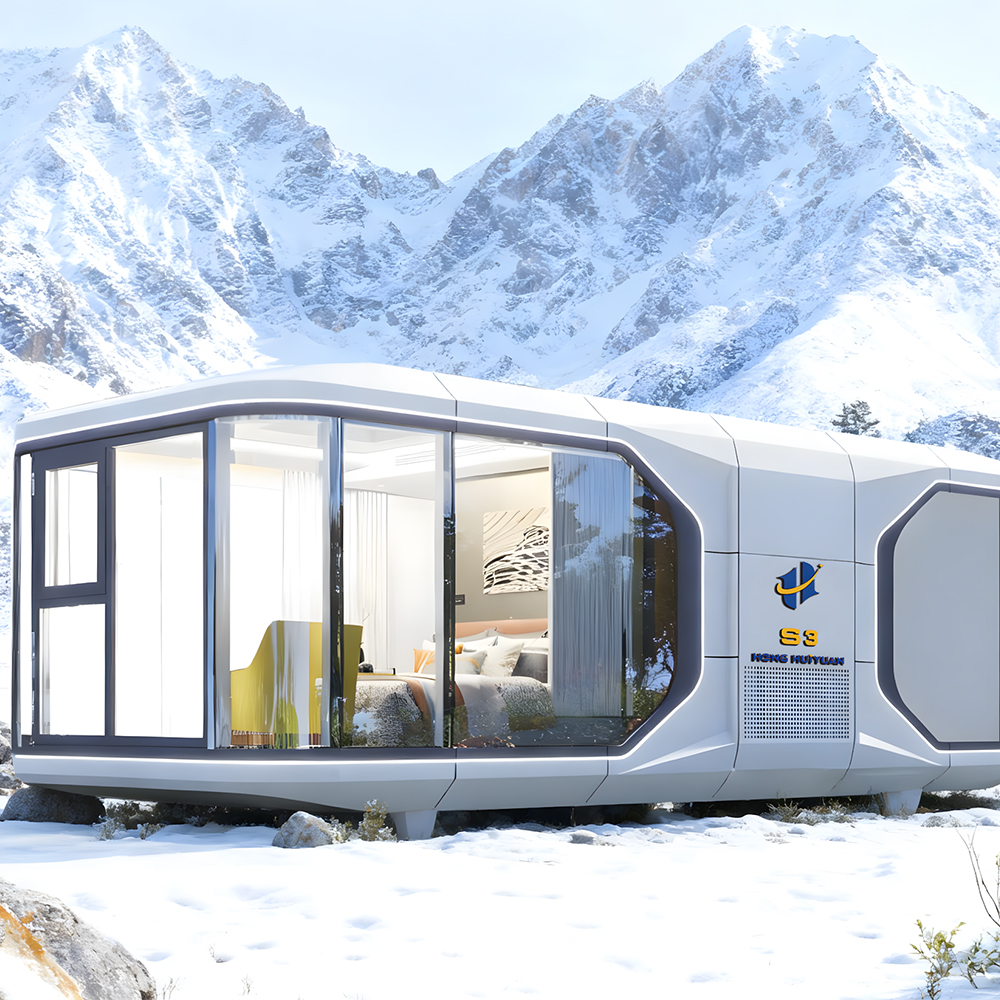 Maison de capsule fermée mobile préfabriquée S3