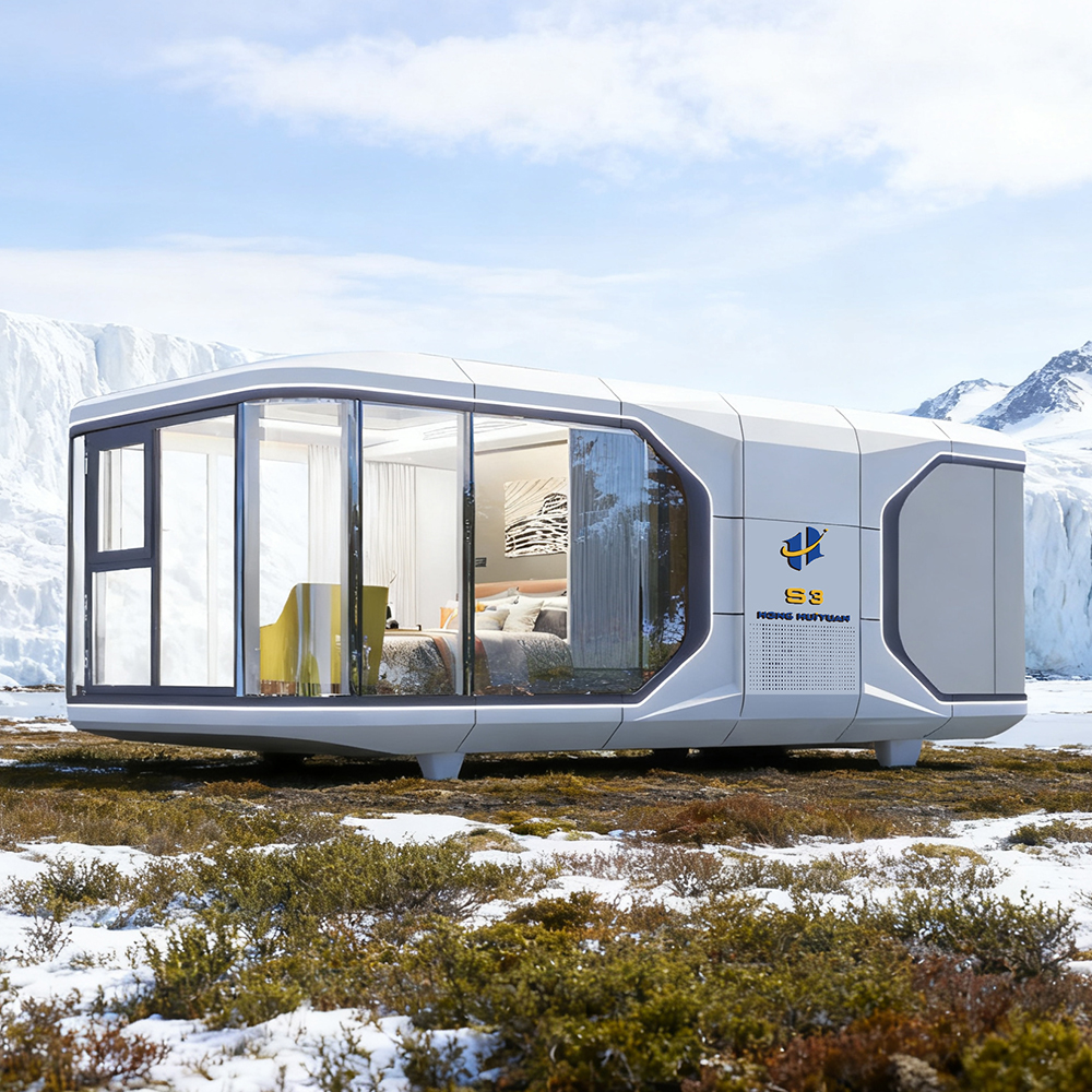 Maison de capsule fermée mobile préfabriquée S3