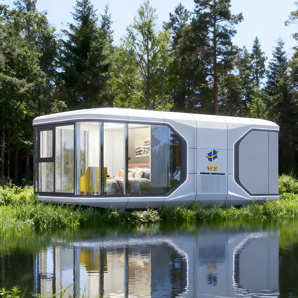 Maison de capsule fermée mobile préfabriquée S3