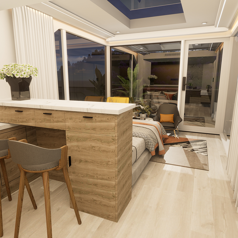Maison modulaire intelligente préfabriquée standard S3