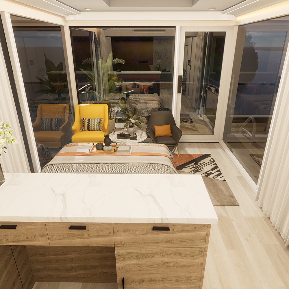 Maison modulaire intelligente préfabriquée standard S3