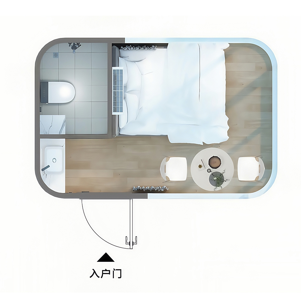 Pods de camping paysagers modulaires C1